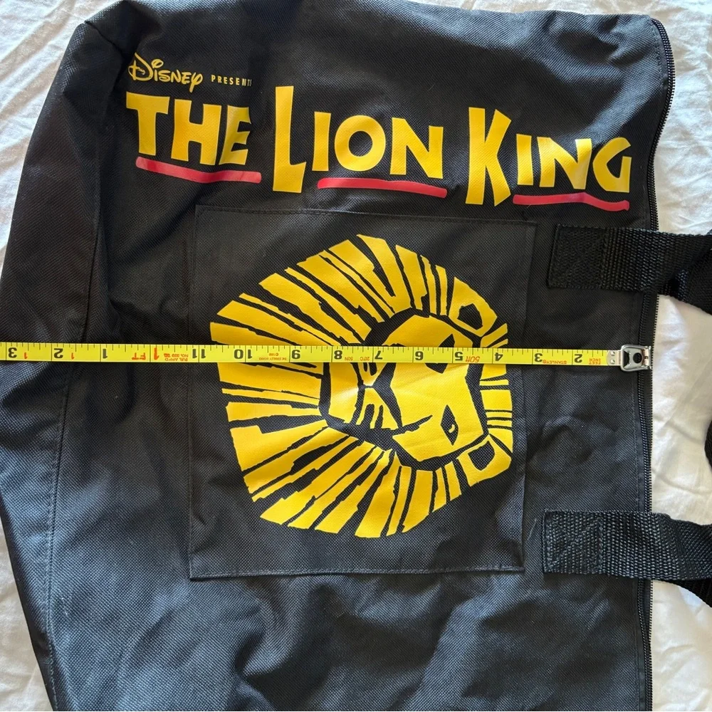 Disney The Lion King Black and Yellow Canvas Duffel Bag